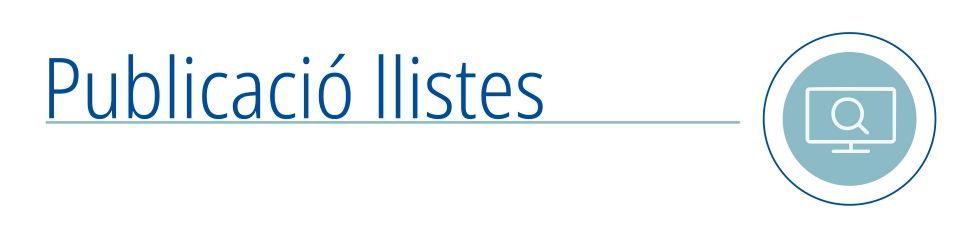 Publicaci&oacute; llistes