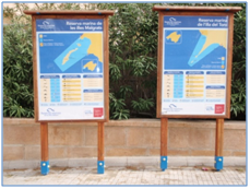 Cartells informatius de les reserves marines