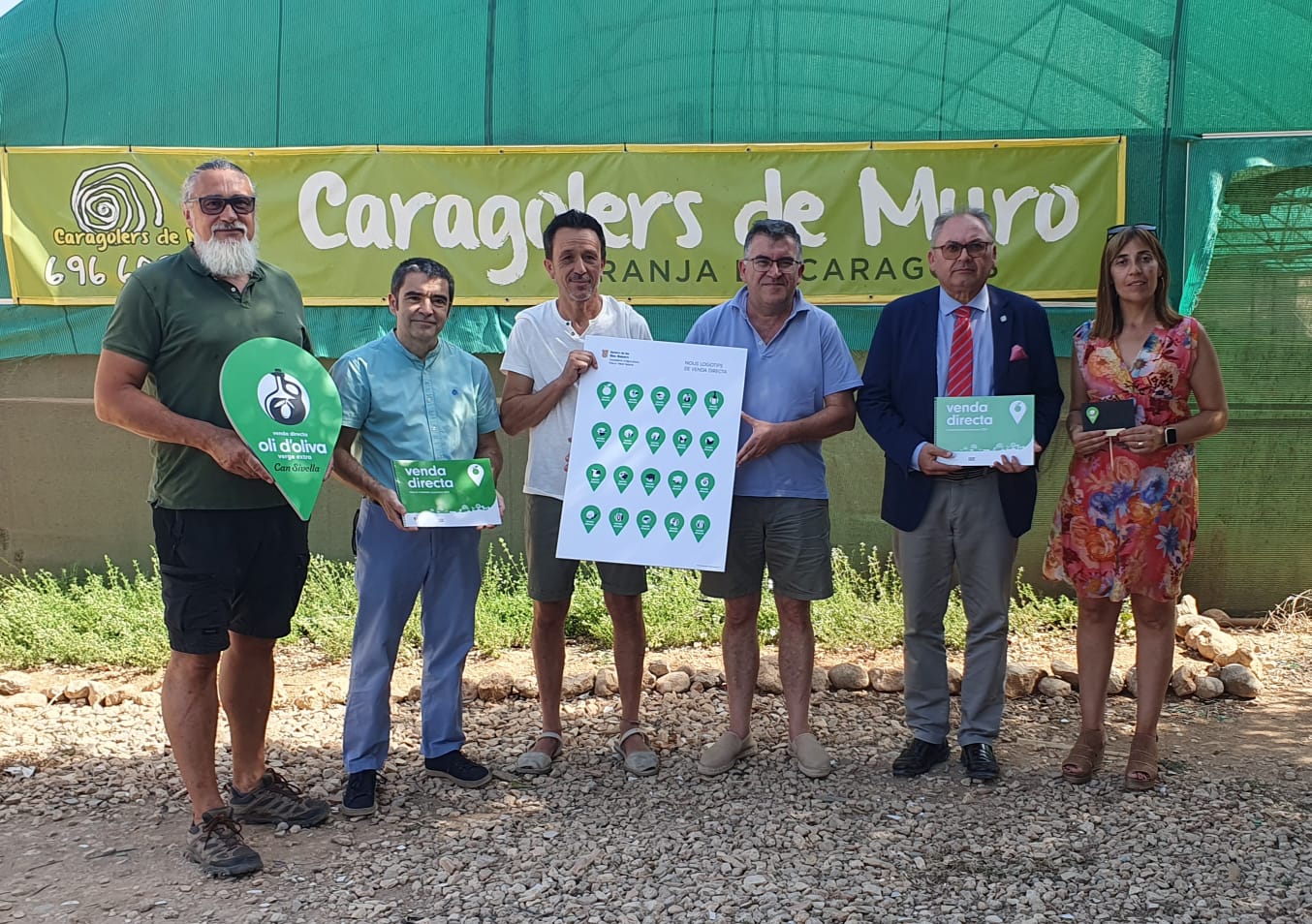  La presentació dels nous logotips de venda directa s'ha fet a la granja Caragolers de Muro.