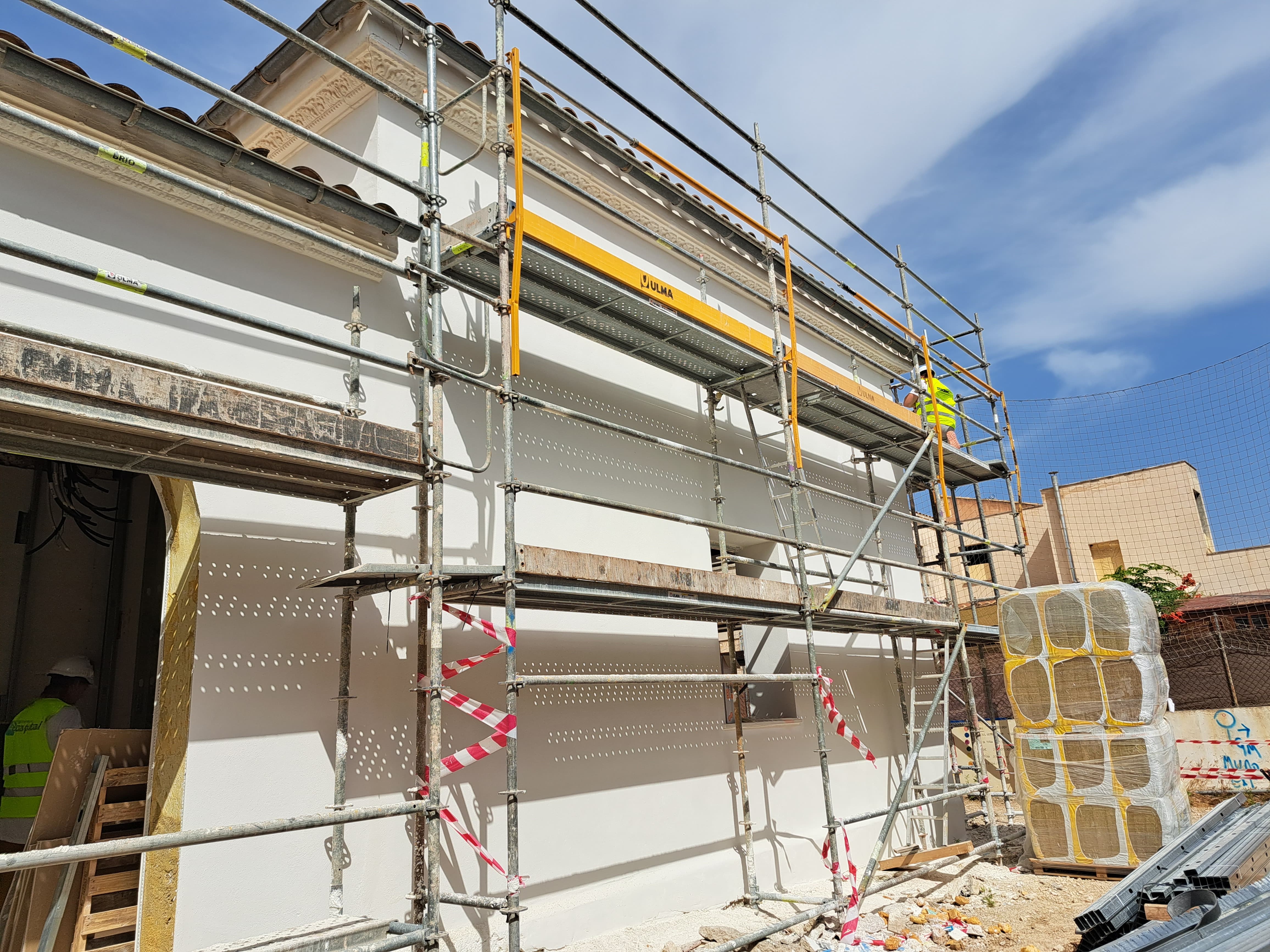 Imatge de les obres del CEIP de Son Carrió, a Sant Llorenç des Cardassar