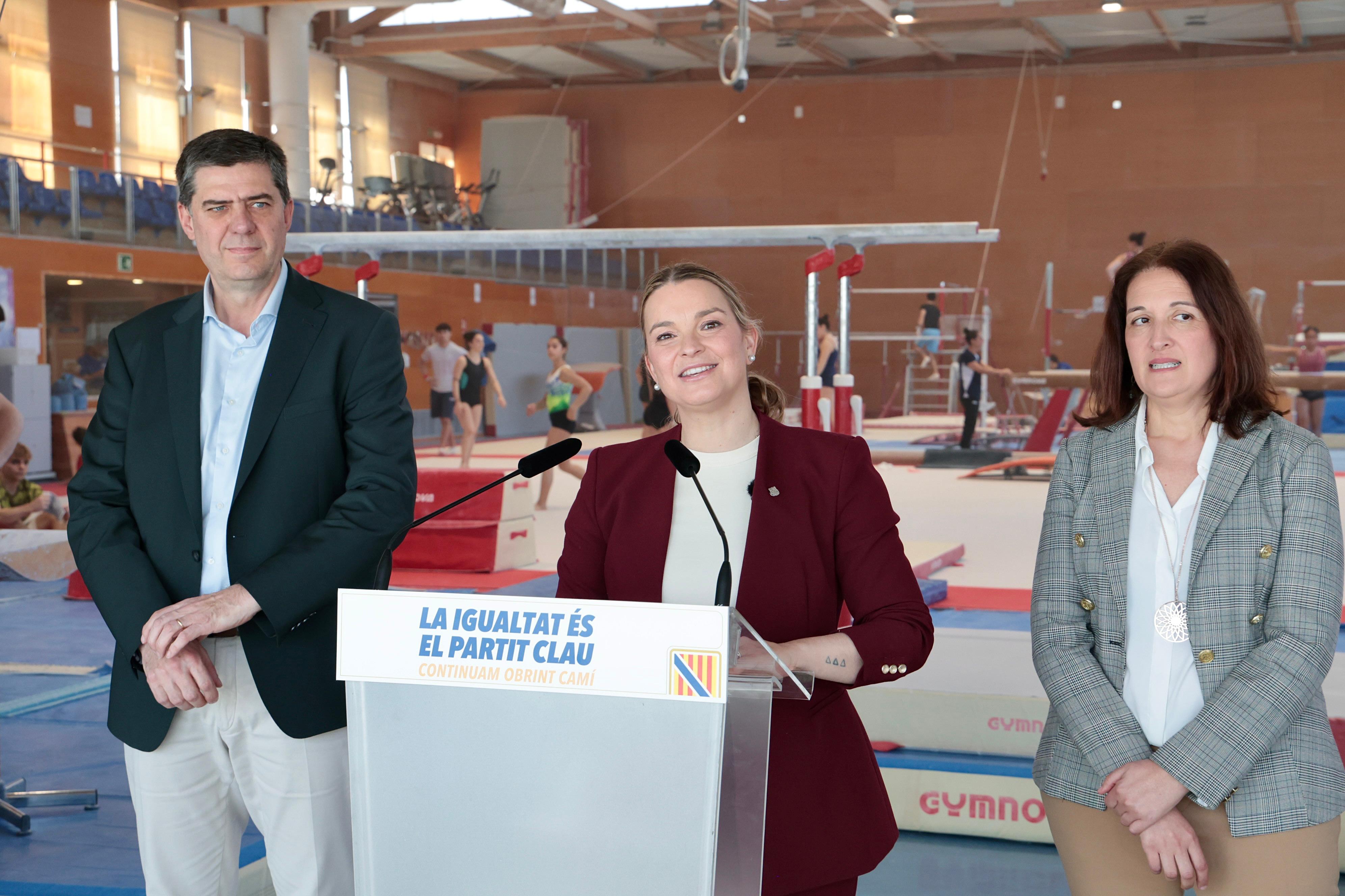 La presidenta Prohens i el conseller Bauzá a la presentació de la campanya«La igualtat és el partit clau» amb motiu del 8M