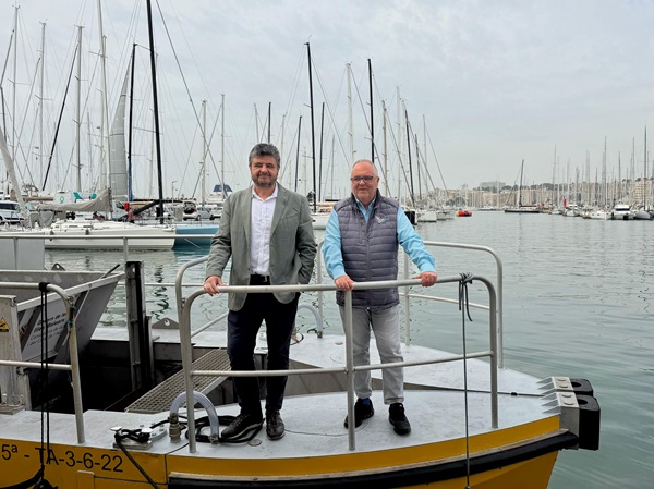  El director general de Ports i Transport Marítim, Toni Mercant, i el gerent de PortsIB, Kico Villalonga