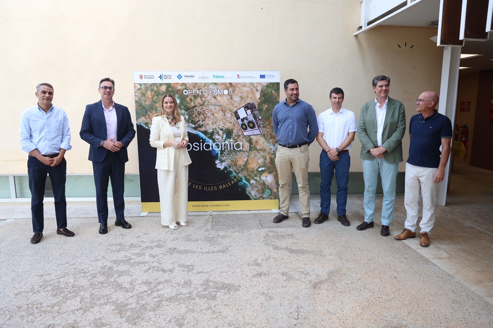 Margalida Prohens presideix la celebració del llançament del satèl·lit Posidònia, que es va efectuar el 7 de juliol, impulsat per Open Cosmos
