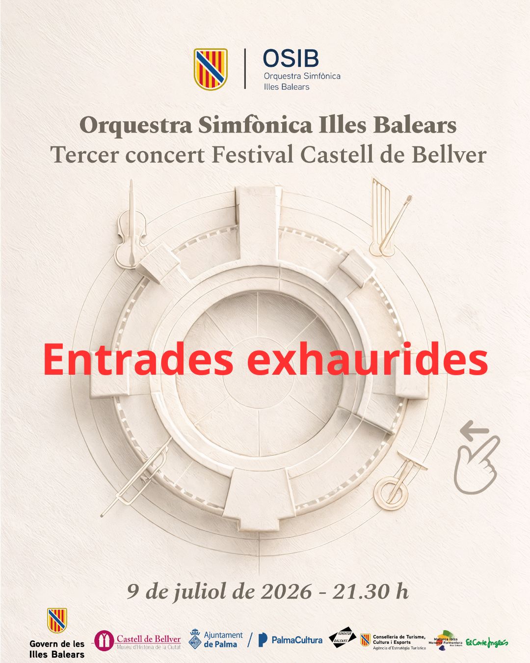 Cartell de la OSIB, entrades exhaurides