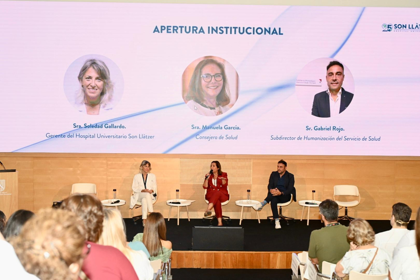 Tercera jornada del 25è aniversari de Son Llàtzer amb la consellera de Salut, Manuela García.