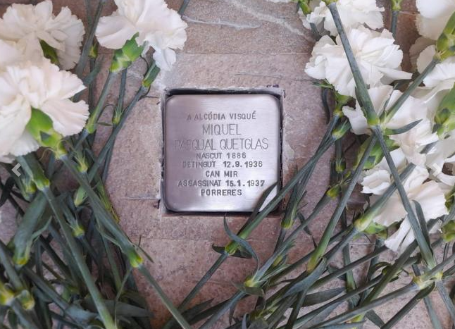 Pedra de memòria de Miquel Pasqual Quetglas a Alcúdia