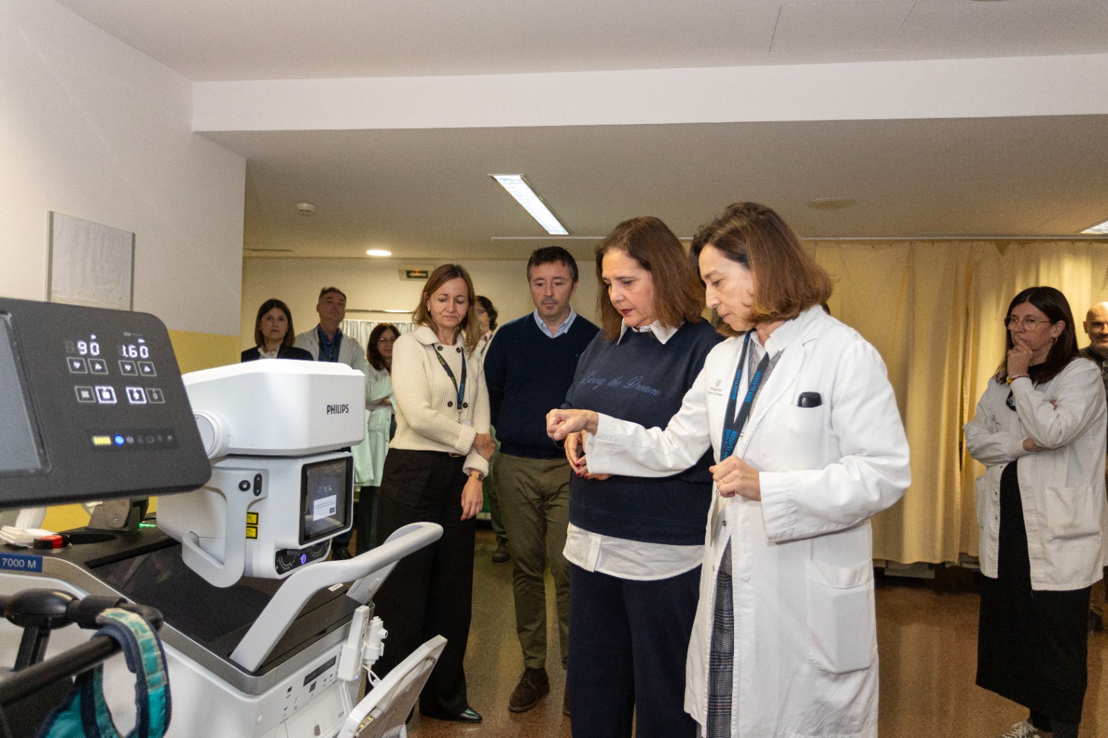 La consellera de Salut, Manuela García, ha visitat l’Hospital acompanyada del director general del Servei de Salut, Javier Ureña, i de la gerent de l’Hospital, Soledad Gallardo.