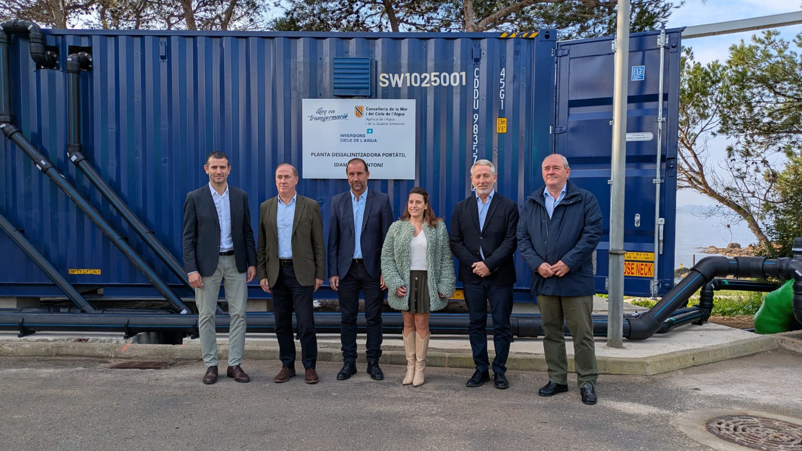Posada en marxa de la nova dessaladora modular de Sant Antoni