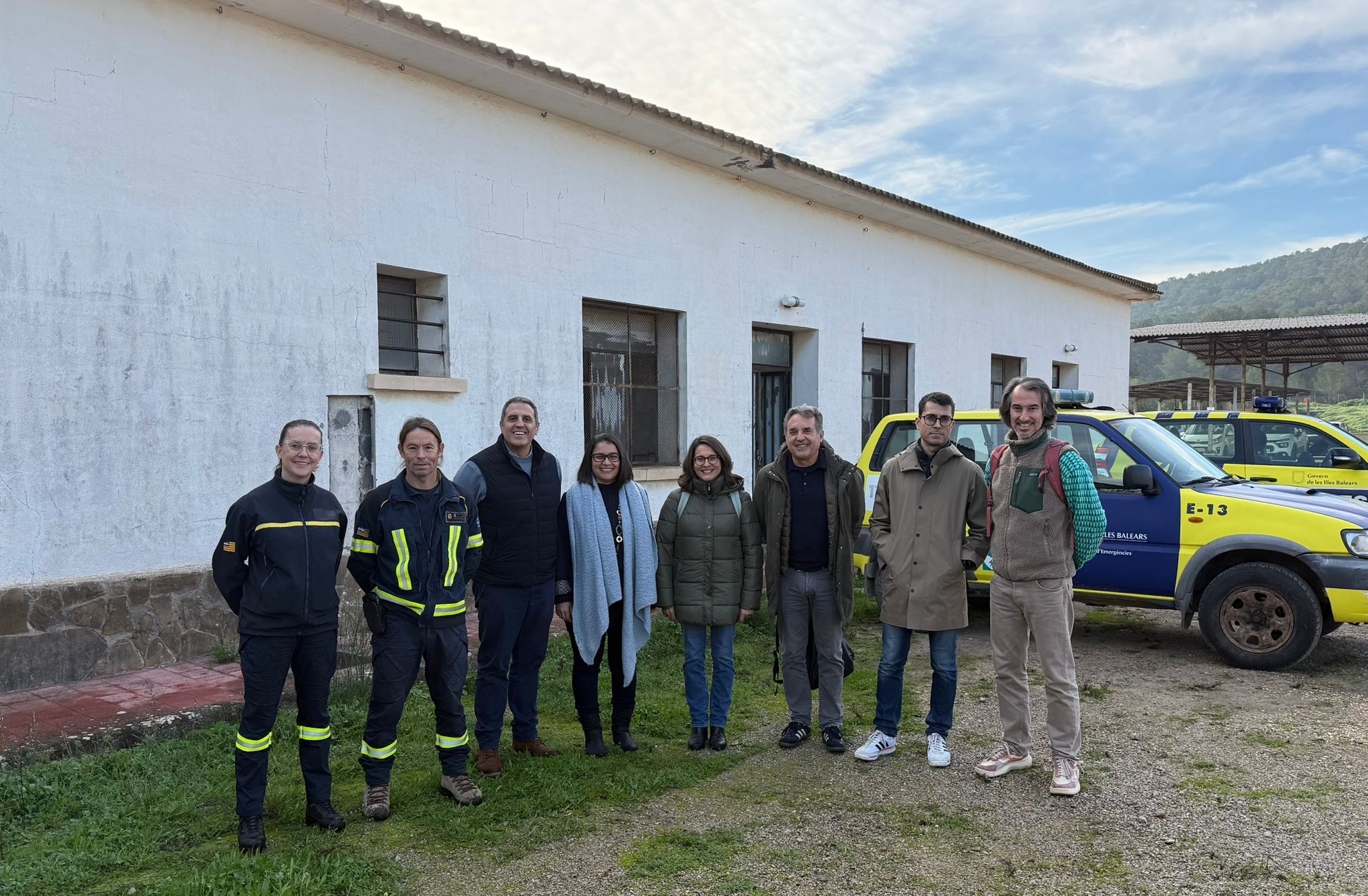 Autoritats visiten la instal·lació de Sa Coma 