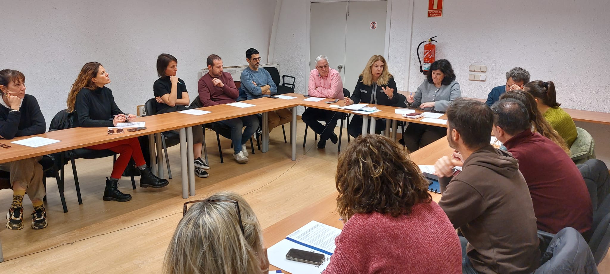 Reunió de la directora general d'Atenció a la Dependència i Persones amb Discapacitat amb les entitats socials.