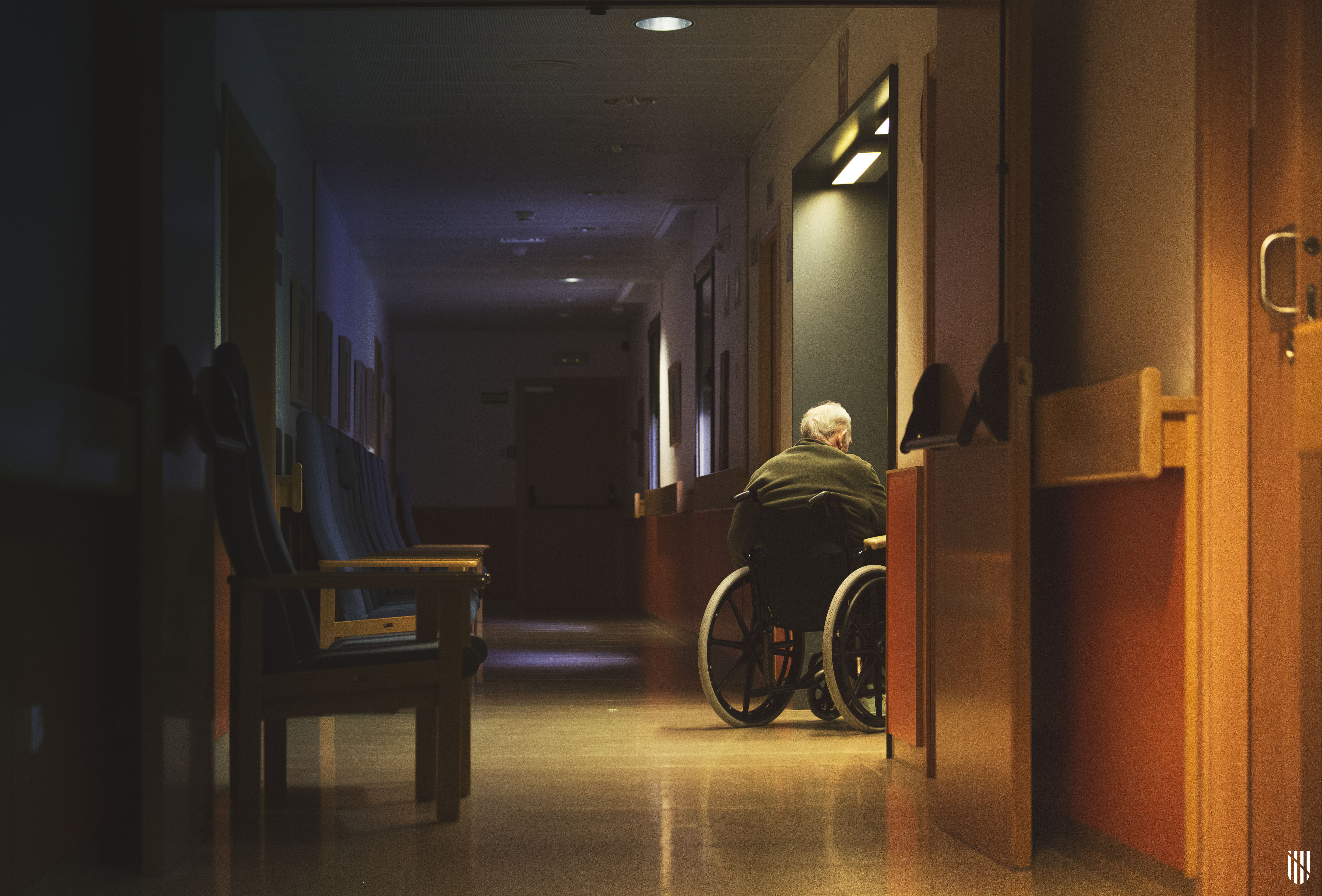 Home gran a una residència pública