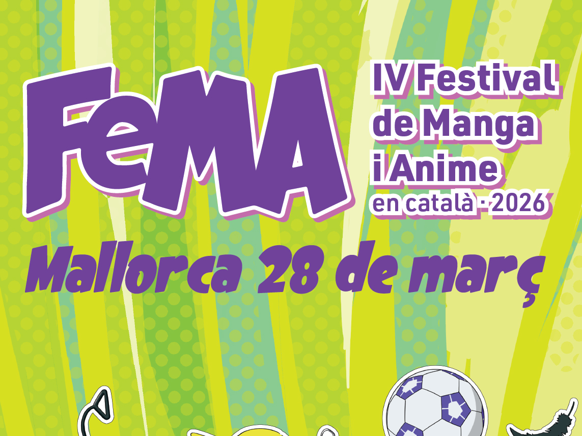 Detall del cartell del IV Festival de Manga i Anime en català.