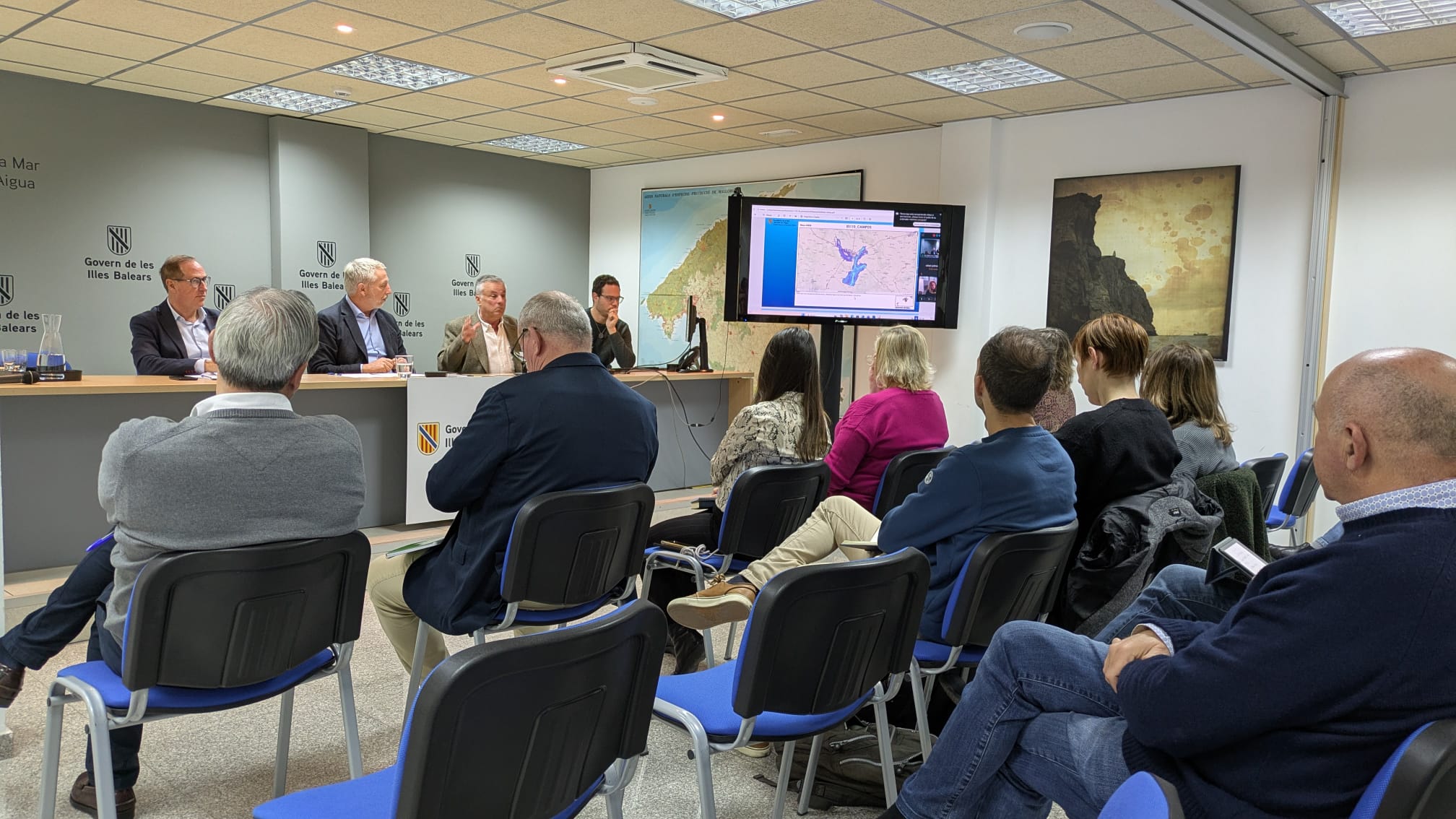 Imatge de la reunió del Consell Balear de l'Aigua