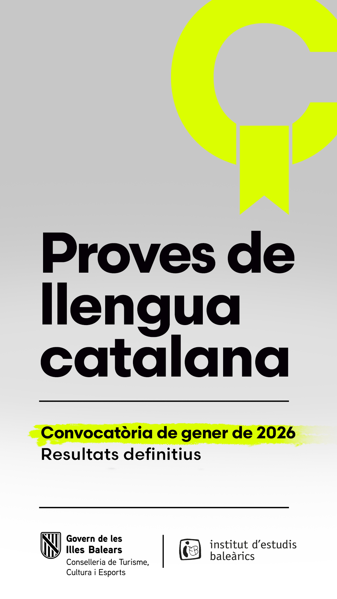 Convocatoria de pruebas de enero de 2026