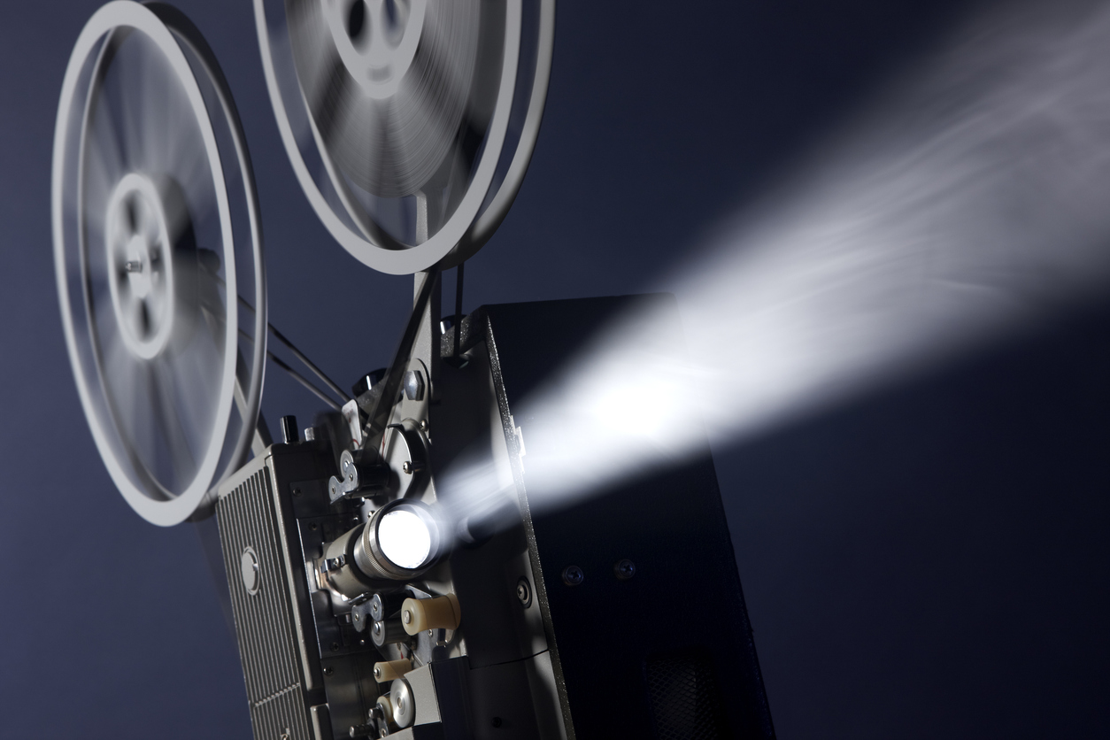 Projector de cinema. 