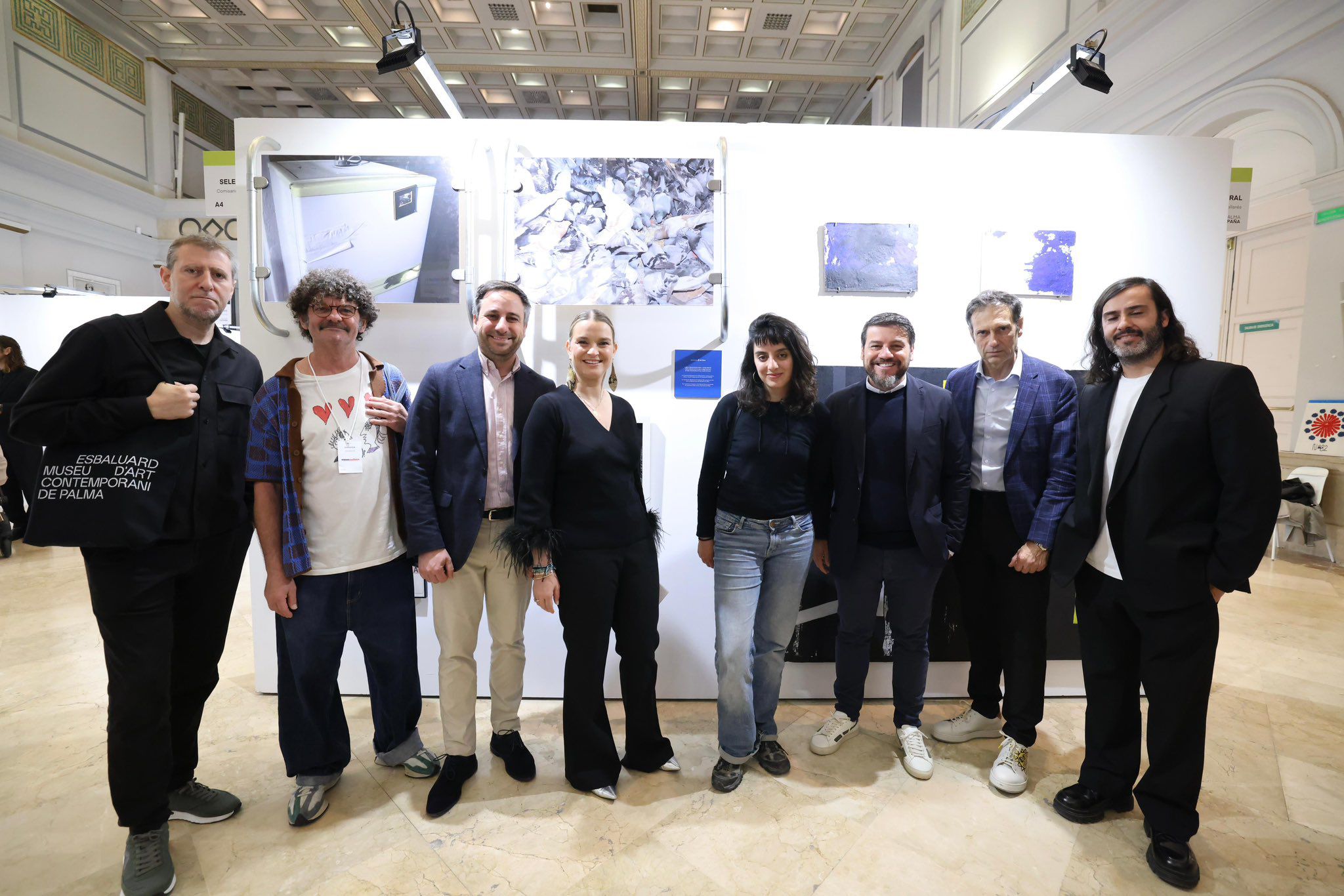 La presidenta del Govern visita SUMMA Mallorca, fira internacional d’art contemporani, que es du a terme al palau de congressos del Poble Espanyol