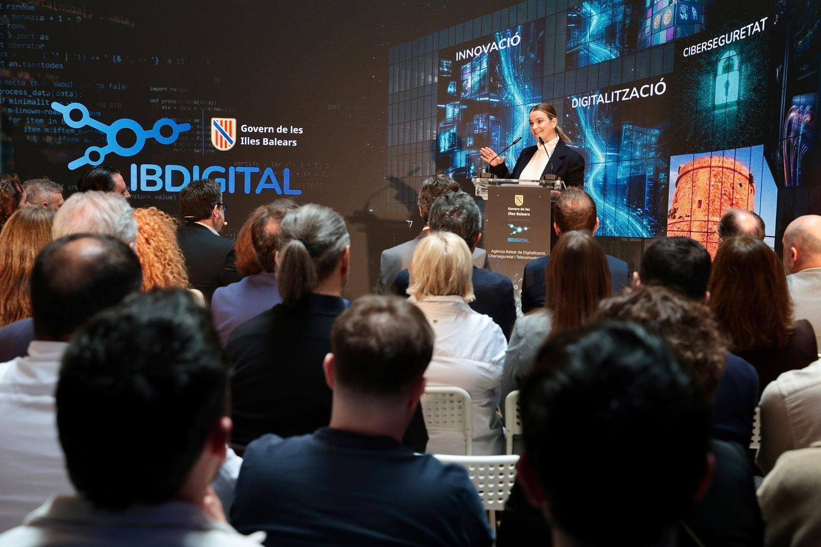 Margalida Prohens intervé durant la presentació de l’Agència Balear de Digitalització, Ciberseguretat i Telecomunicacions, IB Digital