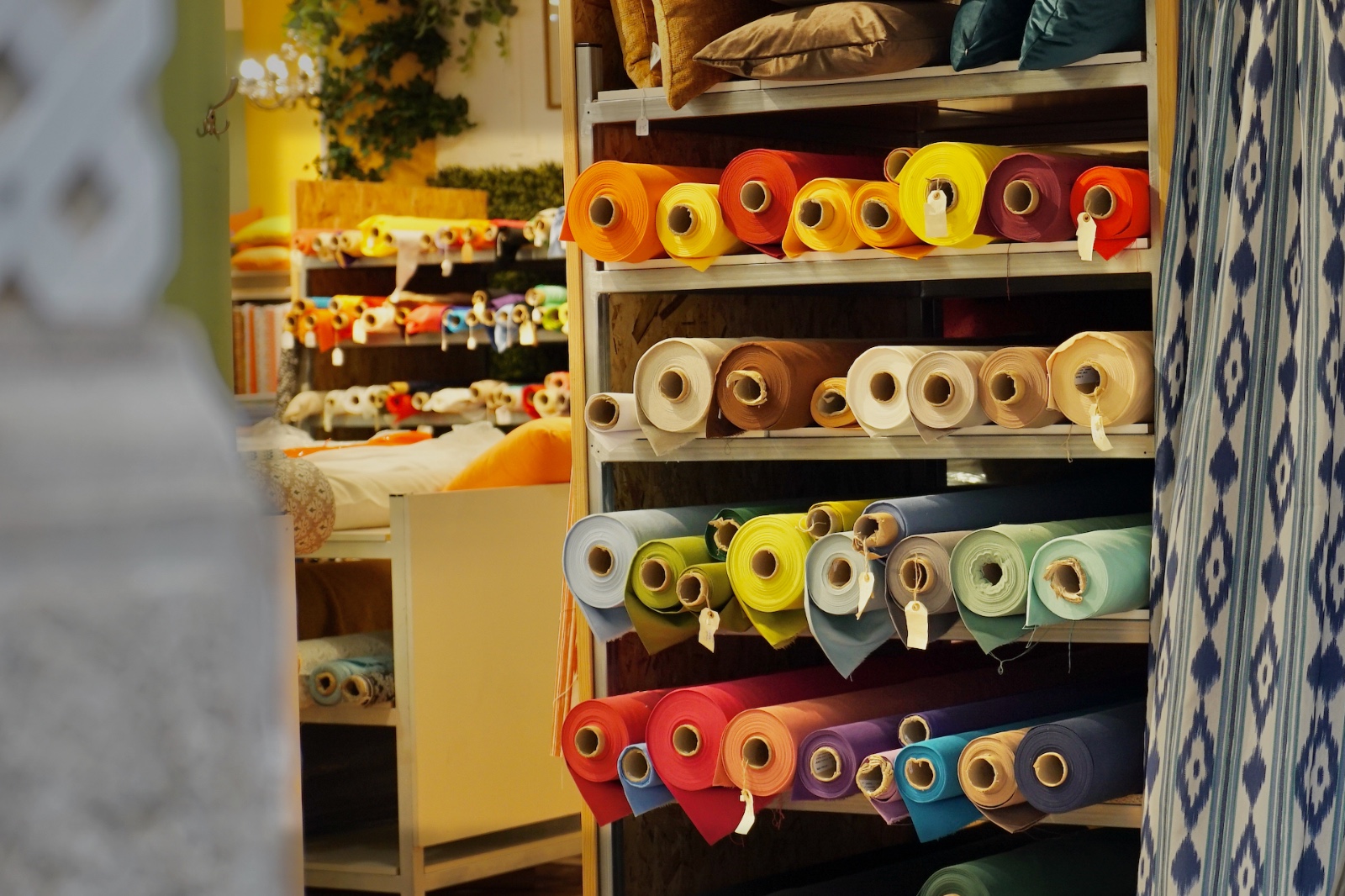 Comerç de venda de teixits