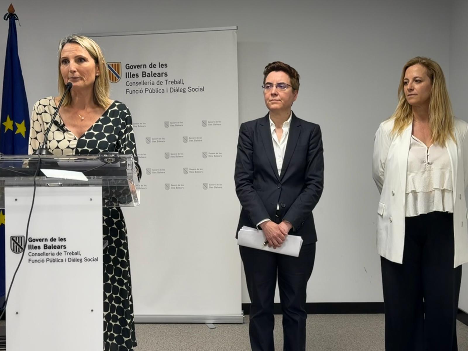 La consellera Cabrer durant la presentació dels resultats. 