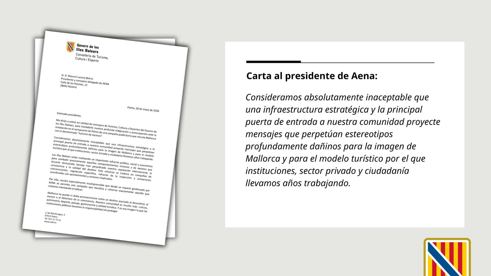 Carta al president Aena