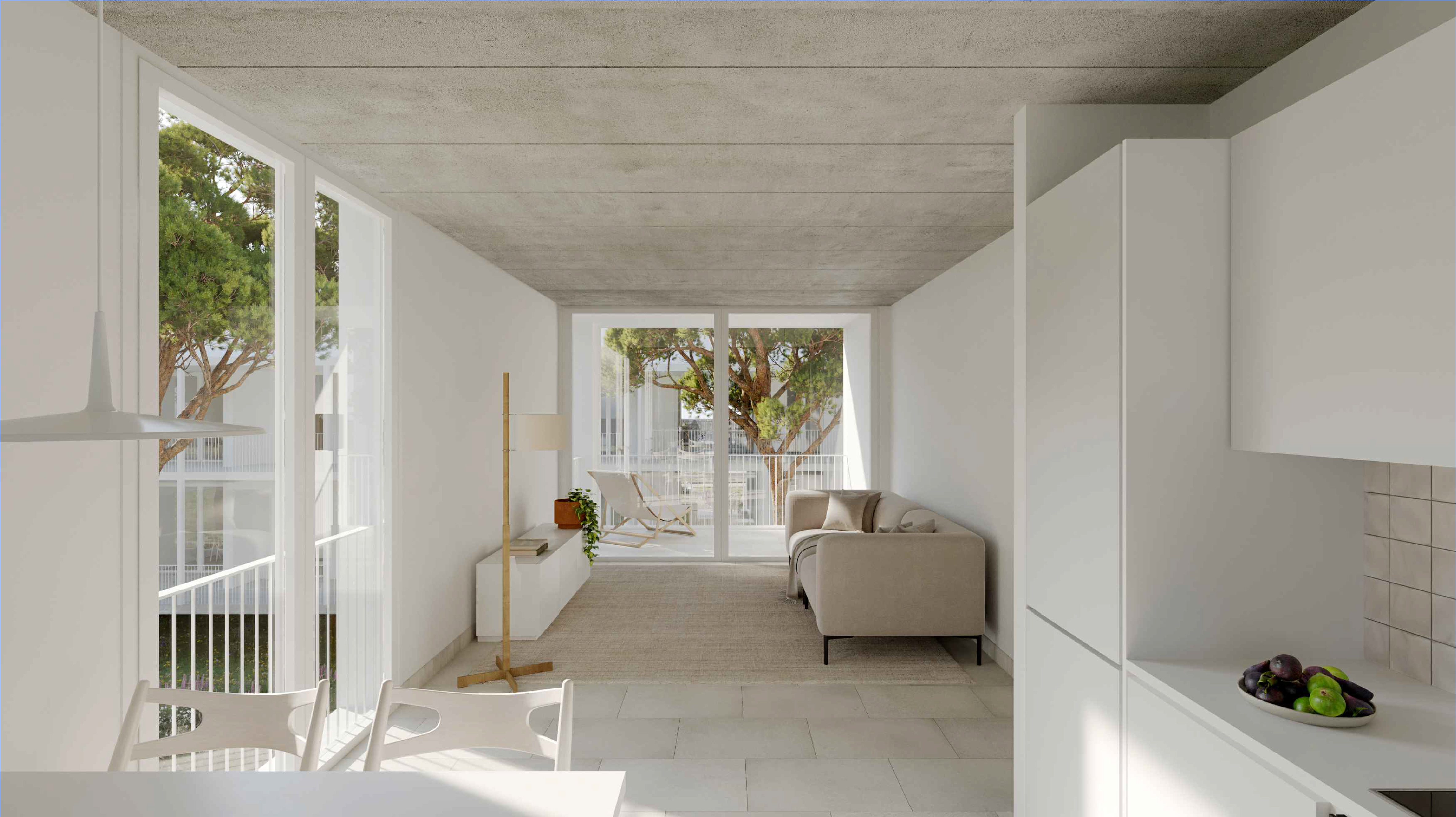 Simulació de l'interior d'un habitatge.