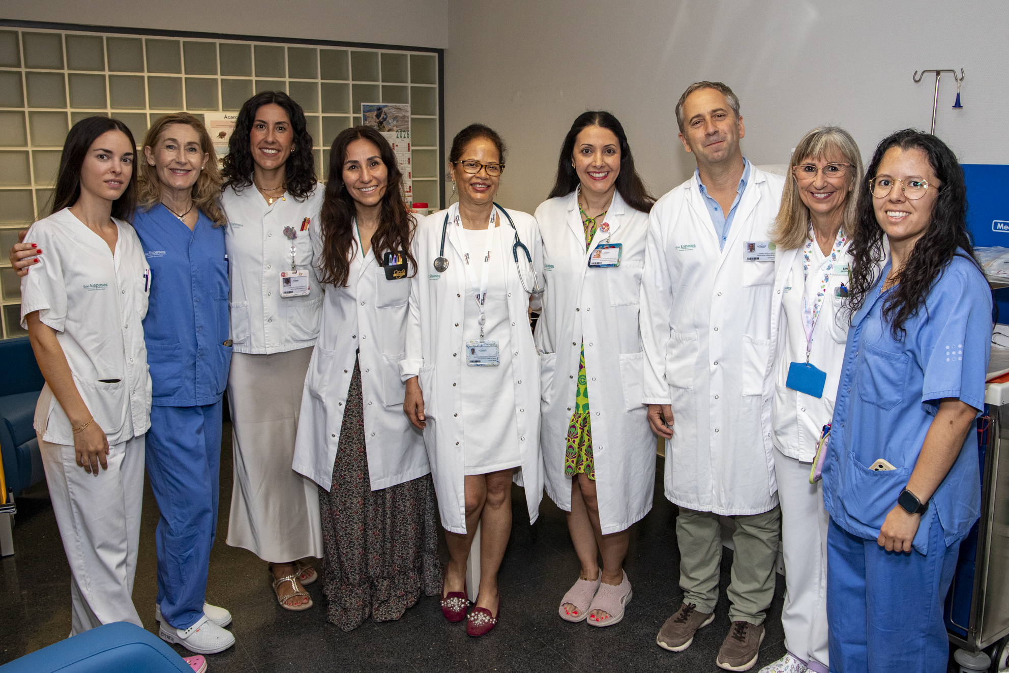Els integrants del Servei d’Al·lergologia, amb la doctora Dorkas Márquez (centre)