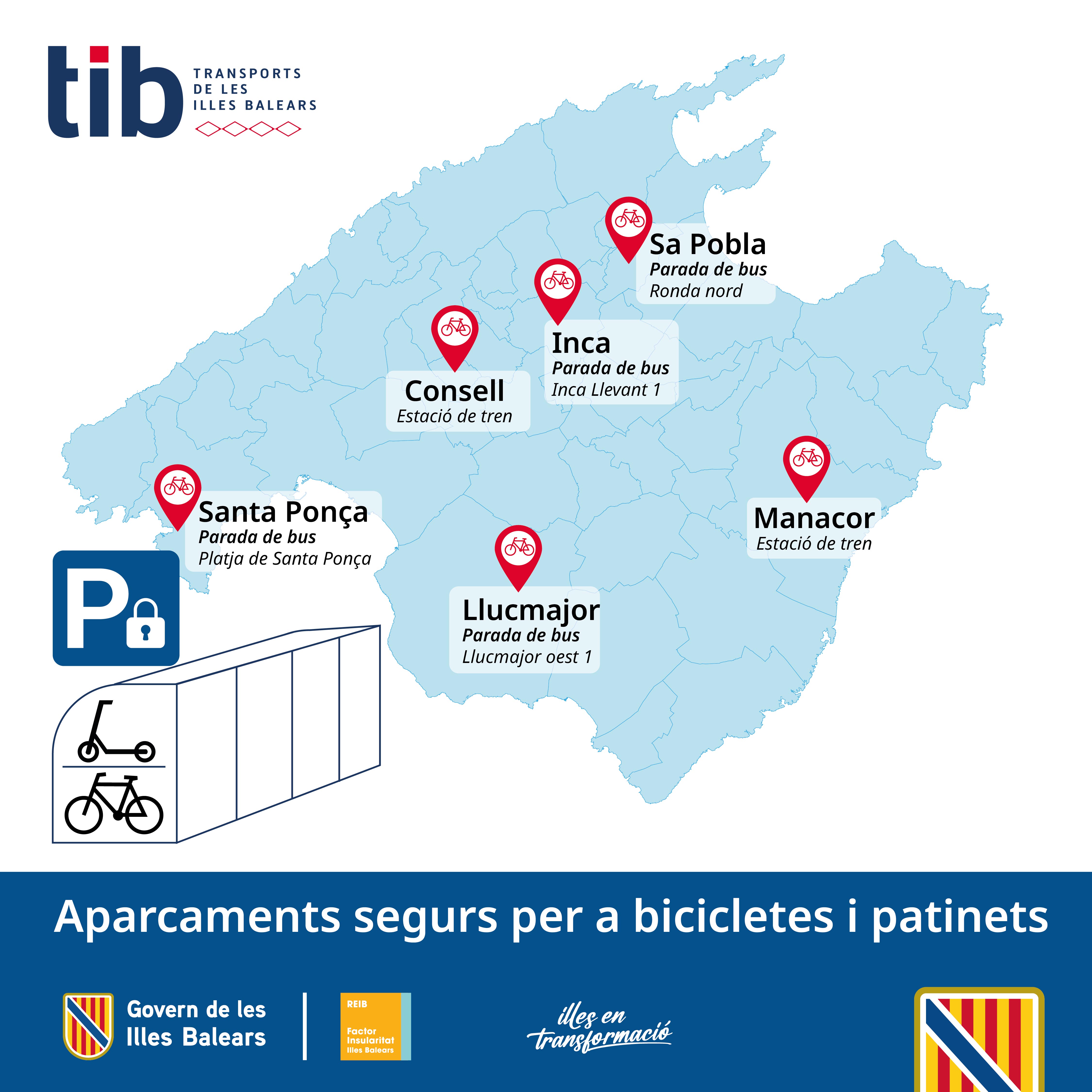 Aparcaments segurs per a bicicletes i patinets