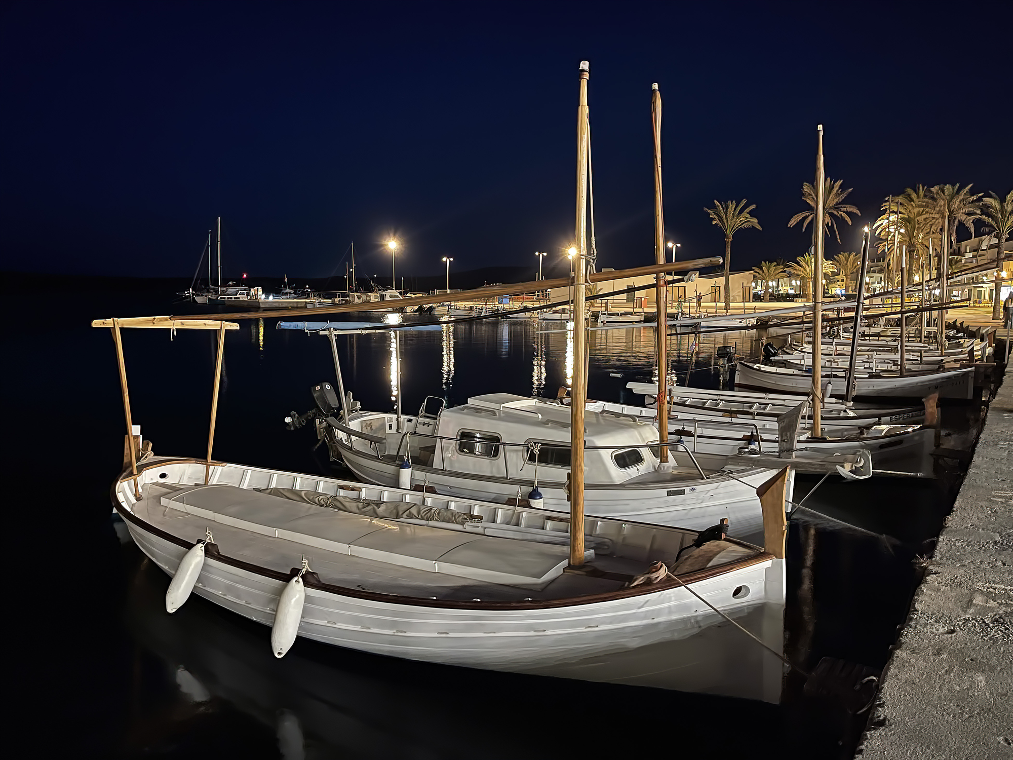 Llaüts al port de Fornells