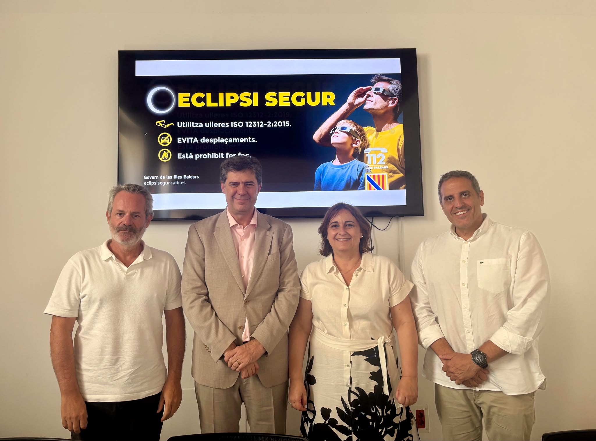Presentació de les mesures preventives de cara a l'eclipsi solar del pròxim 12 d'agost
