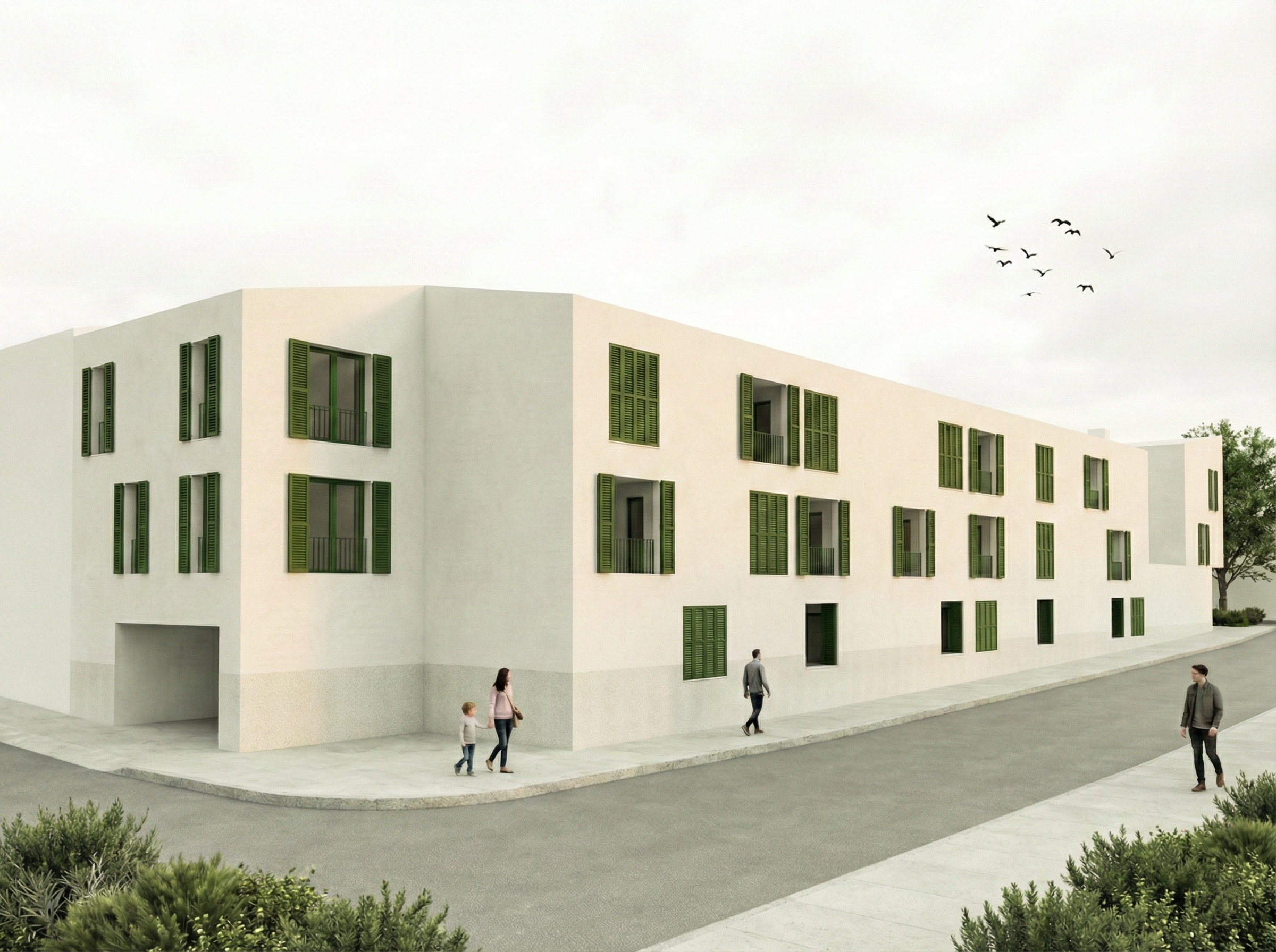 Futur edifici d'habitatges pública as Mercadal