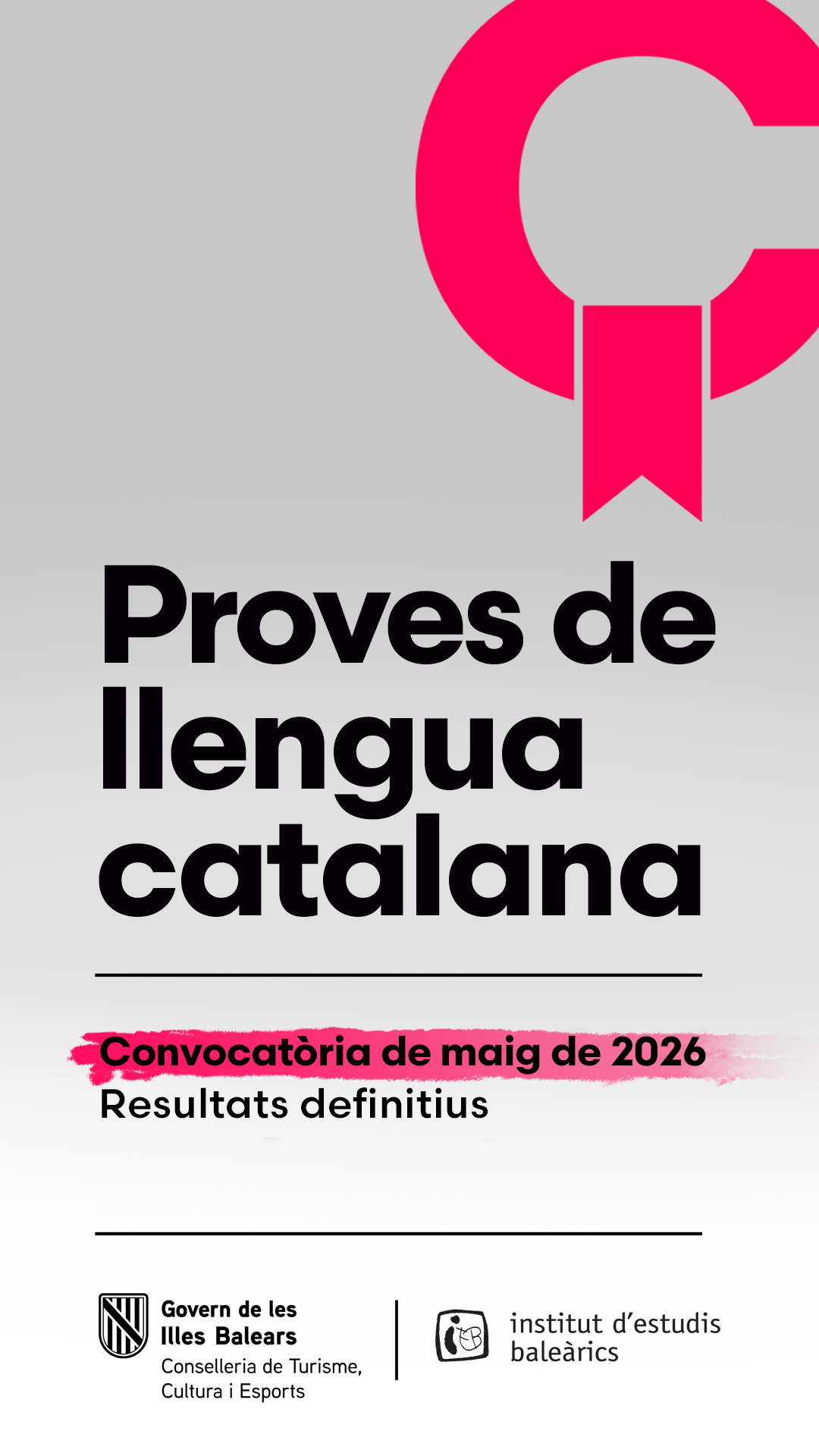 Convocatoria de pruebas de mayo de 2026