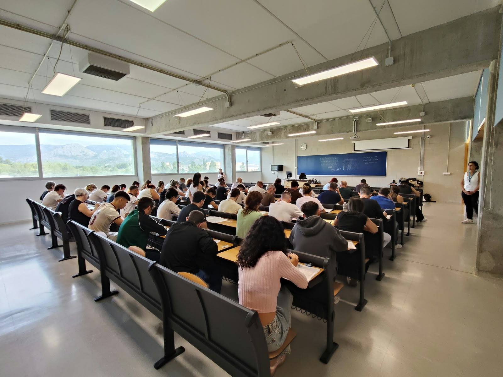 Aspirants durant l'examen