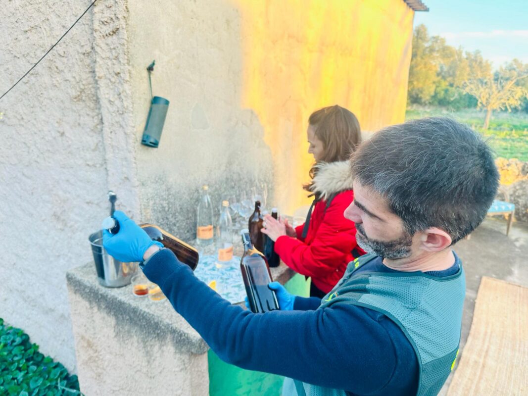 Inspecció d'una botella